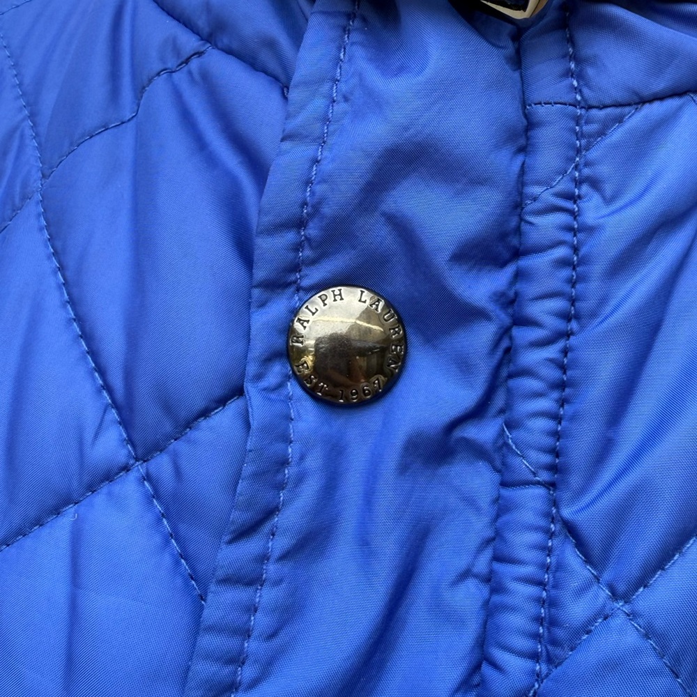 Ralph Lauren blue quilted puffer vest - Picture 7 of 10